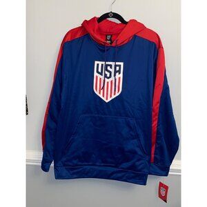 NWT Men's USA National Soccer Team Hooded Sweatshirt Hoodie Size Large